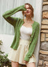Khaki Green Sweater Jacket